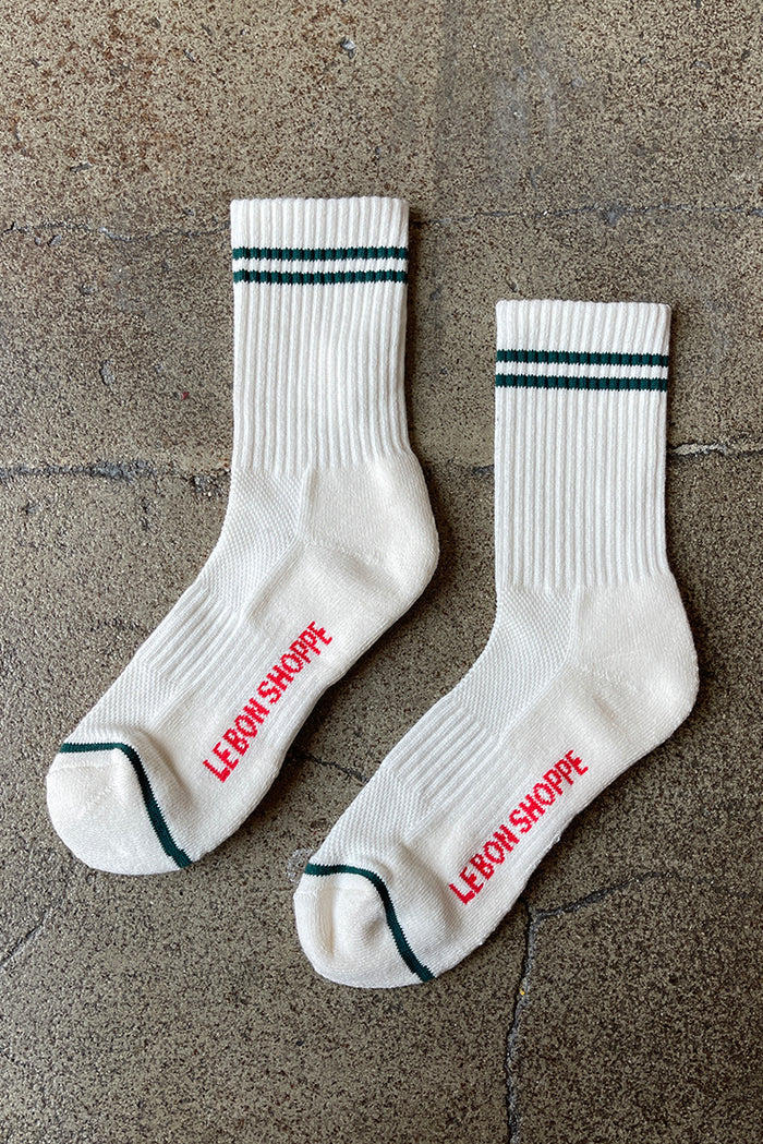 Striped Socks in Parchment - Image 2