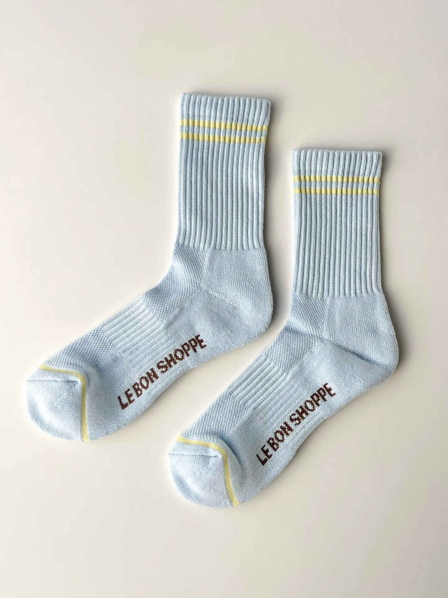 Striped Socks in Pastel Sky